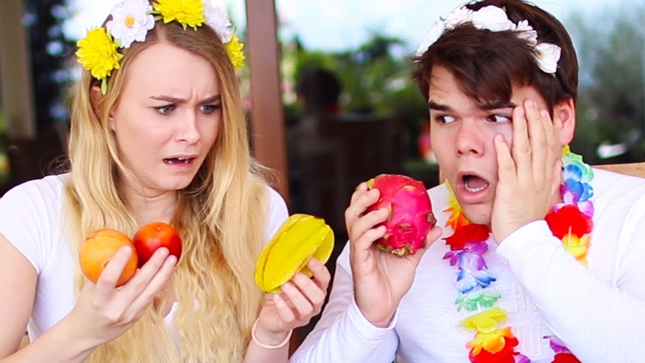 TRY NOT TO PUKE! (Trying GROSS Exotic Fruits) W/Jelly