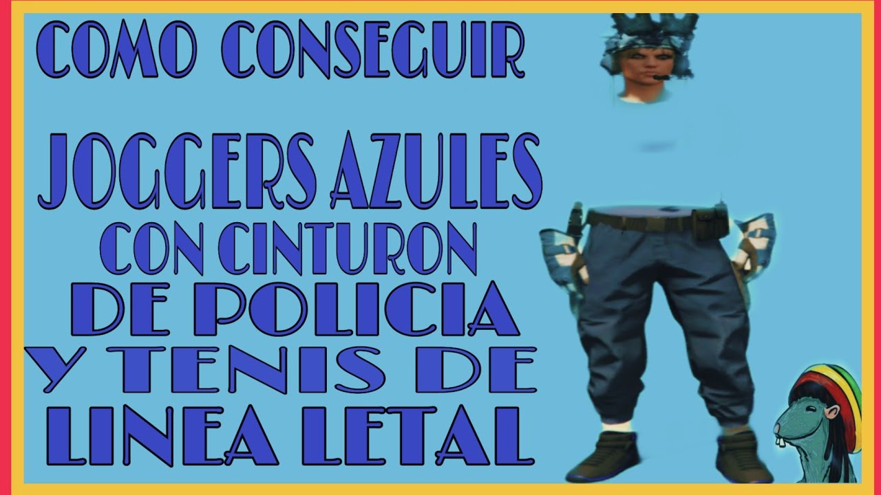 NEW COMO SACAR JOGGERS AZULES CON CINTURON DE POLICIA Y TENIS DE LINEA LETAL  TRUCO 100 % MASIVO...😱