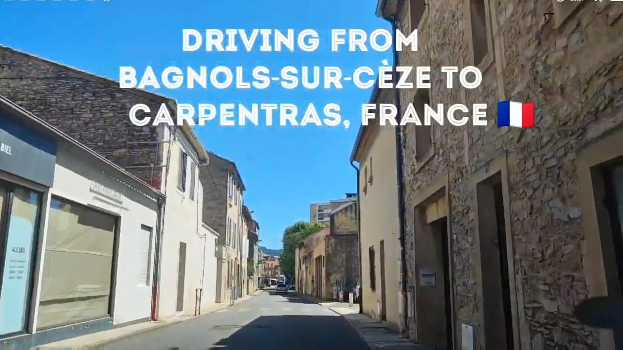 Roadtrip- Driving from Bagnols sur ceze to Carpentras | Driving in France 🇫🇷