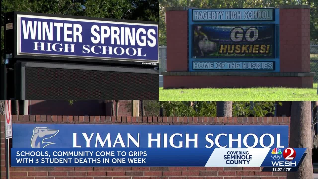School, community come to grips with 3 student death in one week