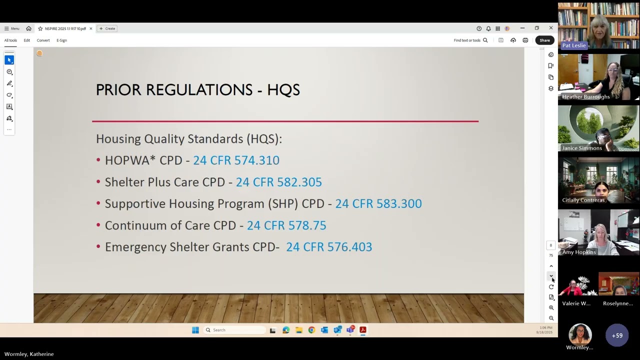HUD NSPIRE Inspection Standards Training with Q&A
