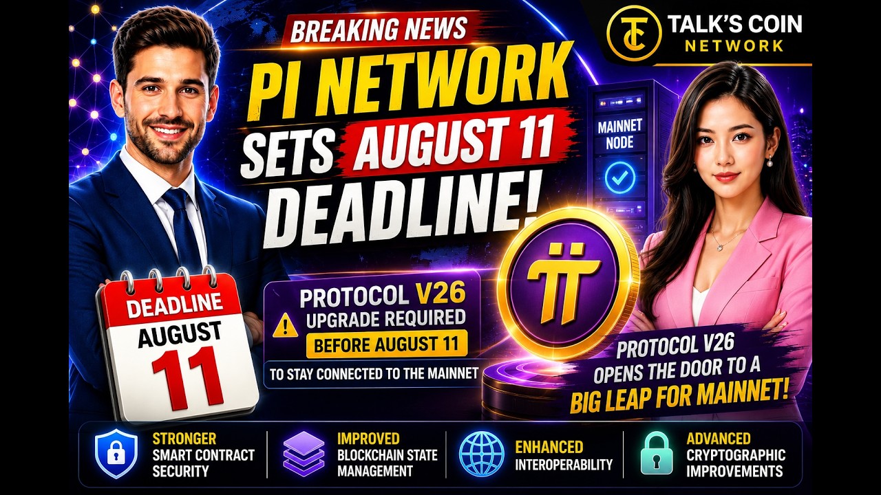 🚨 PI NETWORK SETS AUGUST 11 DEADLINE! Protocol V26 Could Be the Biggest Mainnet Upgrade Yet