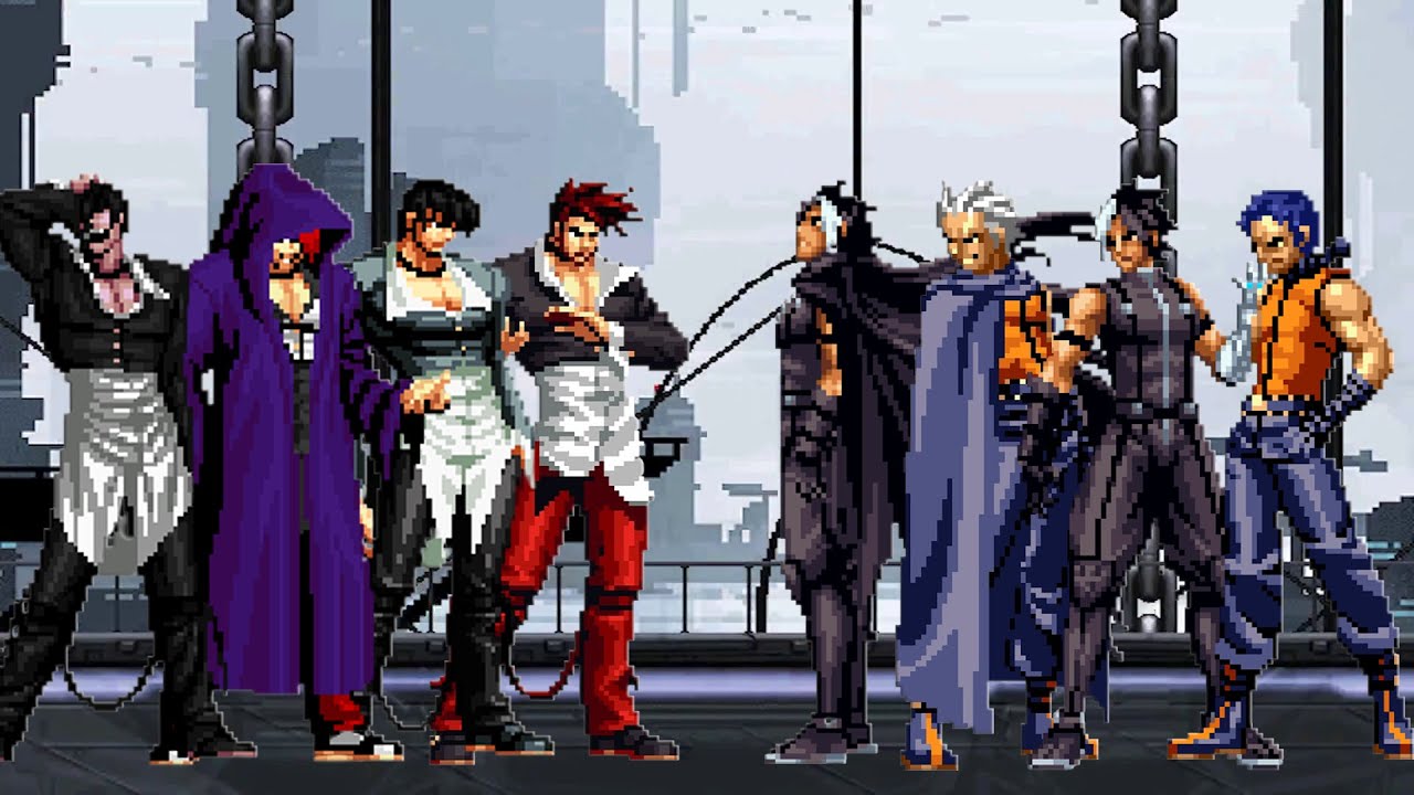 [KOF Mugen] Iori Yagami Team vs K9999 & Nameless Team