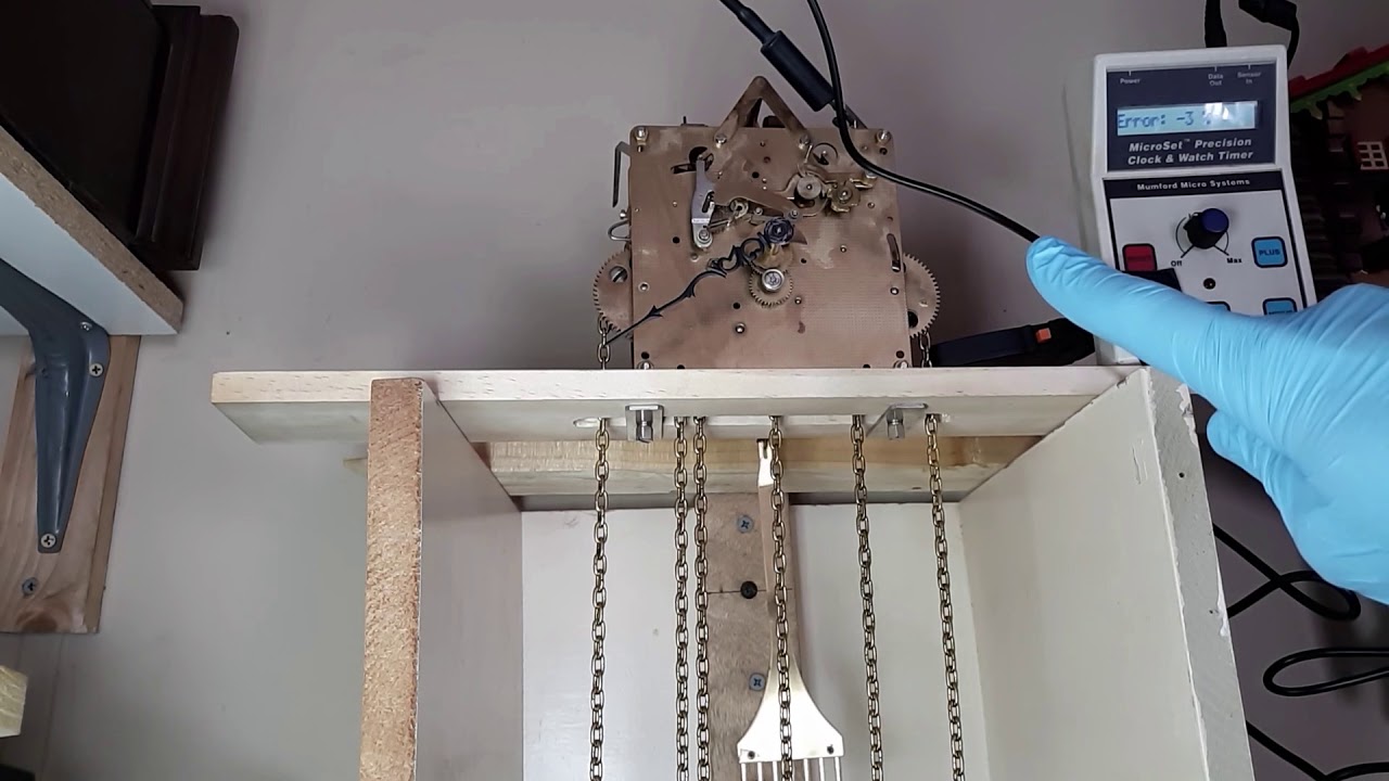 How to level and set pendulum beat of Hermle clock mechanism
