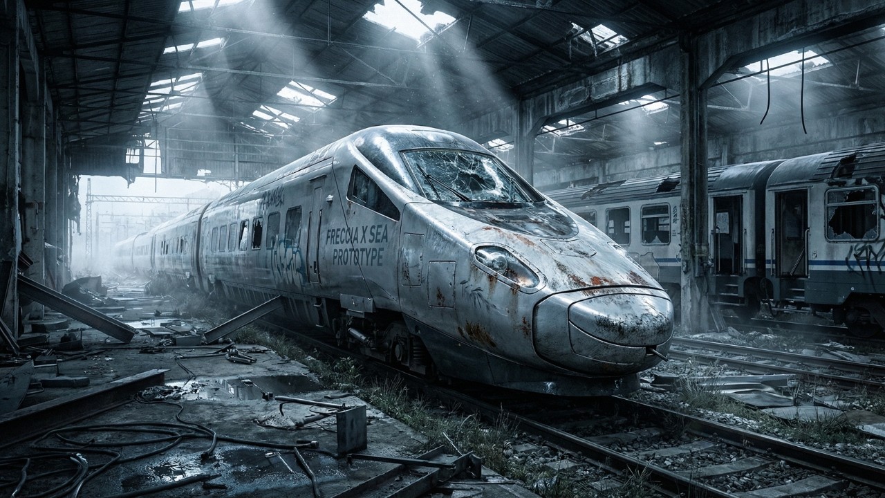 Tyrrhenian Silver Rising: The Abandoned Freccia X Bullet Train Prototype Rediscovered