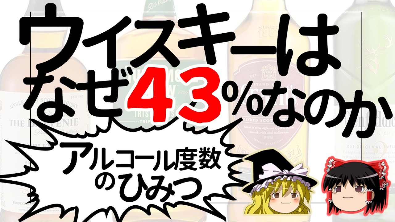 【ゆっくり解説】ウイスキーとアルコール度数