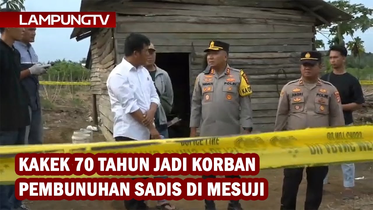 Kakek 70 Tahun Jadi Korban Pembunuhan Sadis di Mesuji