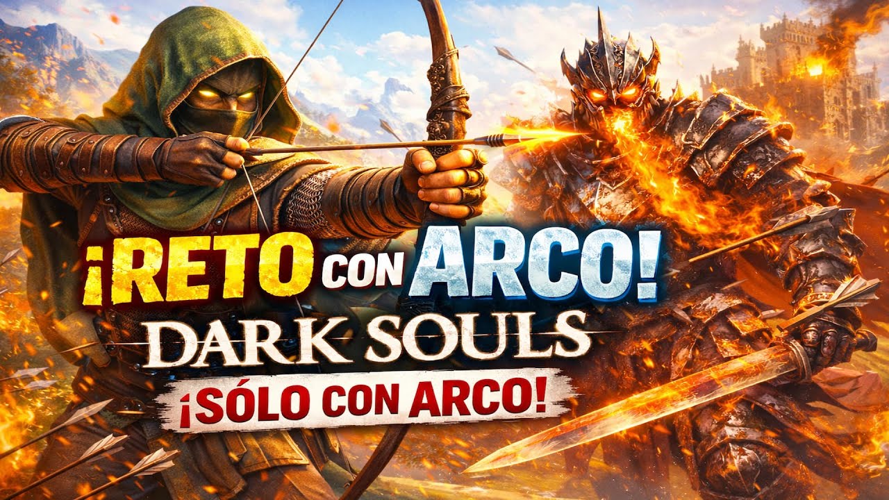 DARK SOULS 1 PERO SOLO CON ARCO