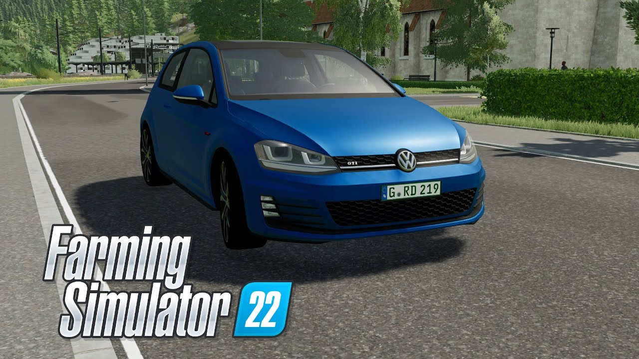 Volkswagen Golf Gti 2014  Farming Simulator 22 Car Mod "Cinematic Video "