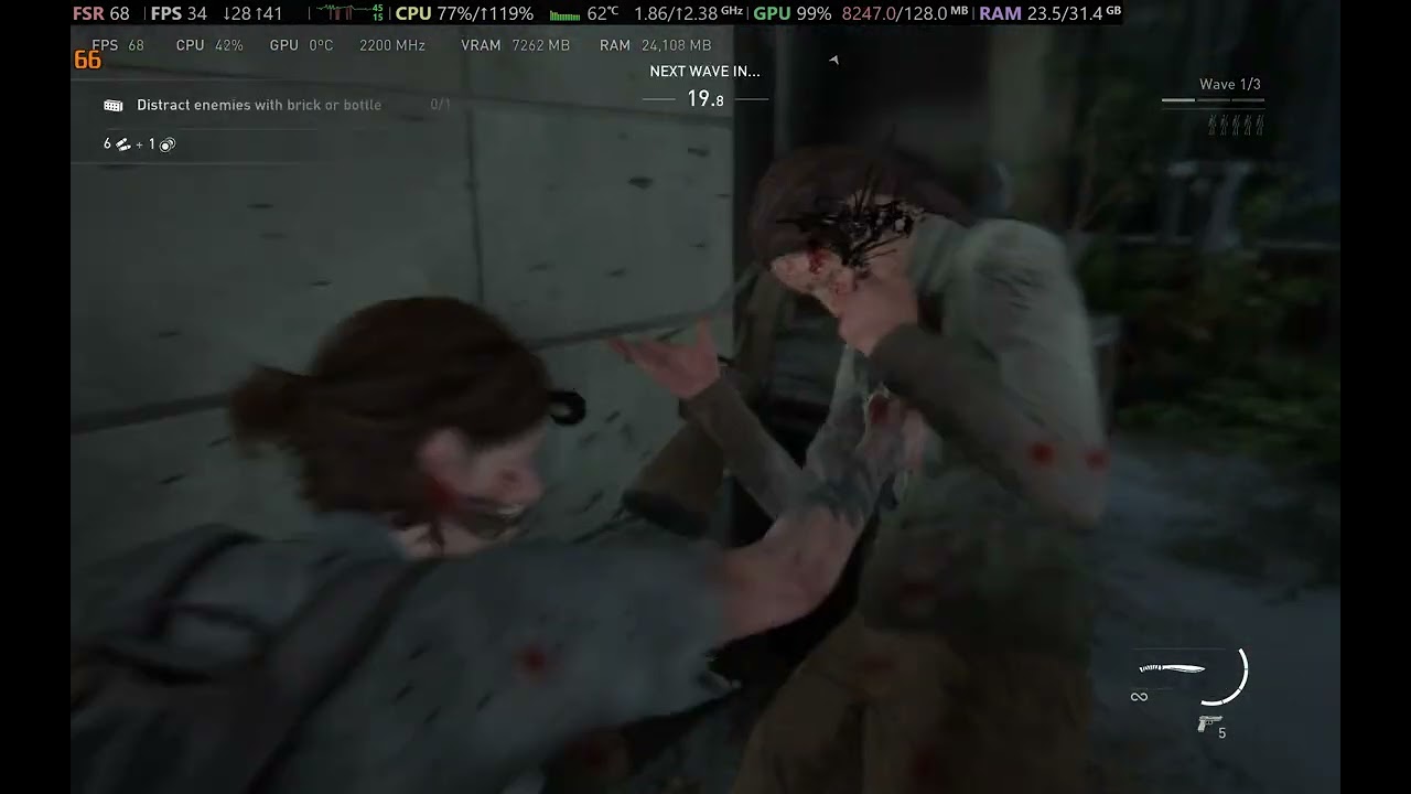 Panther Lake XeSS + FSR FG | TLOU2