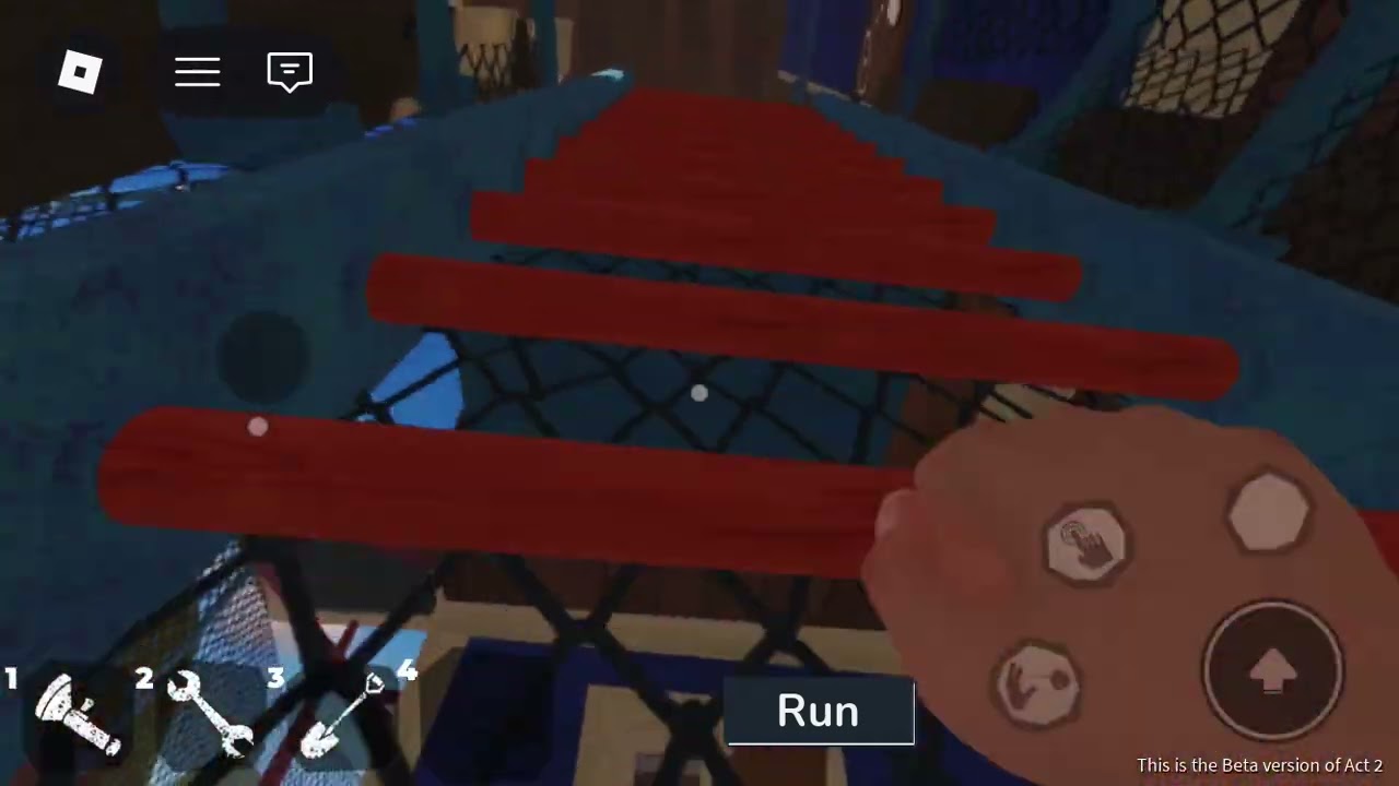 Playing hello neighbor act 2 on Roblox