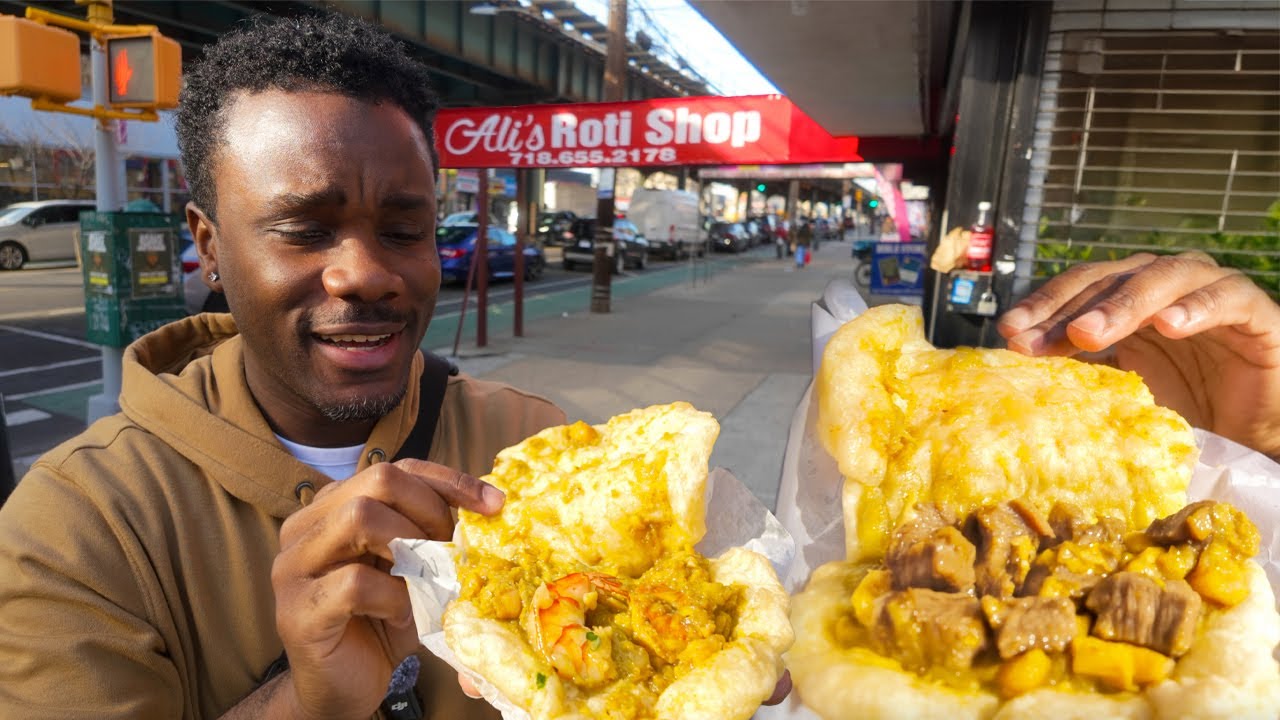 Eating Every Trini Doubles NYC is Obsessed with | Trinidad Street Food
