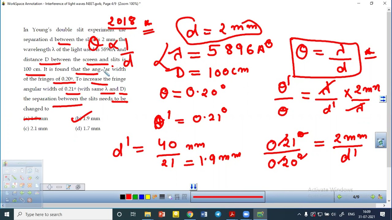 Top 20 questions of wave optics Lecture 1
