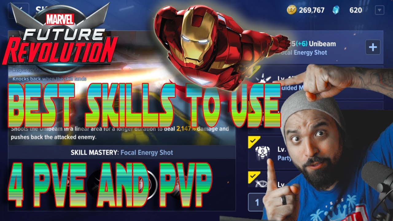 Best Skills to use for PVE & PVP Iron Man Marvel Future Revolution Guide