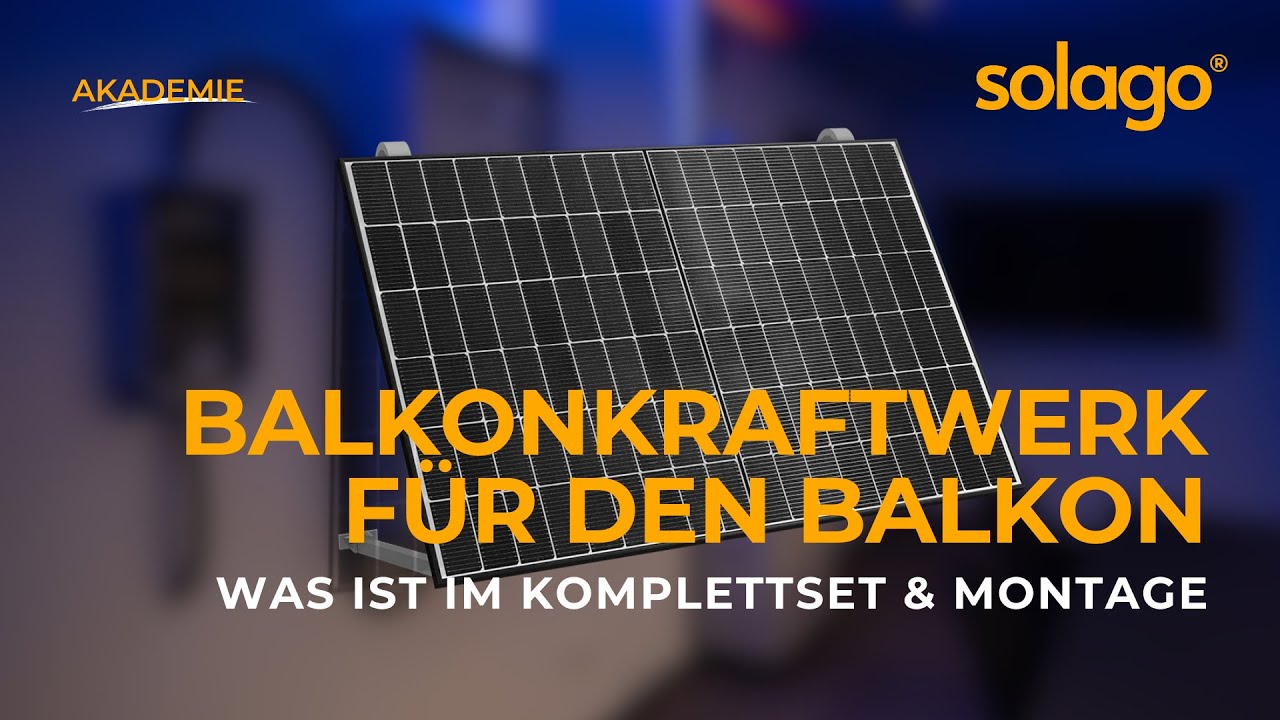 Balkonkraftwerk Halterung f&uuml;r den Balkon - sichere Montage am Balkongel&auml;nder | solago Akademie