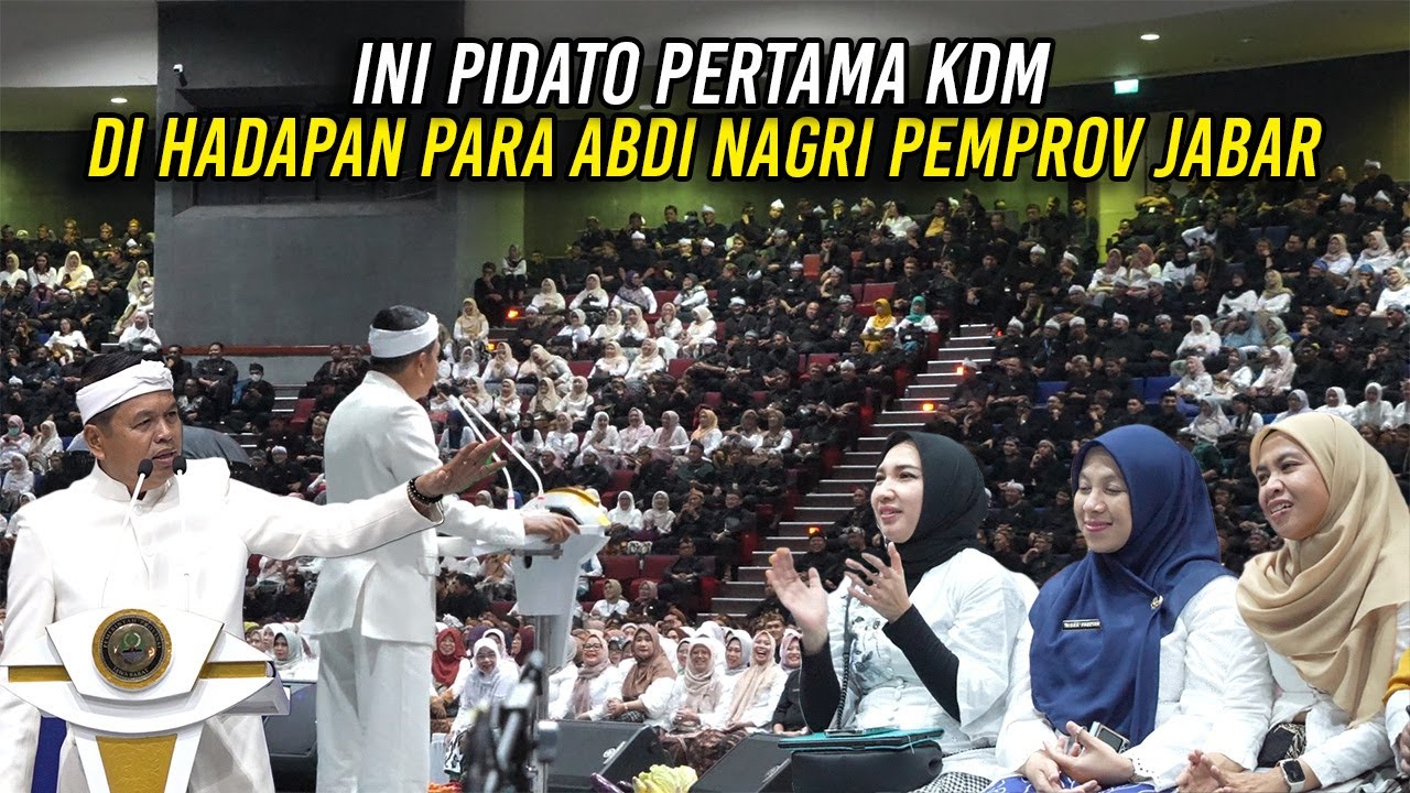 INI PIDATO PERTAMA KDM DI HADAPAN PARA ABDI NAGRI PEMPROV JABAR