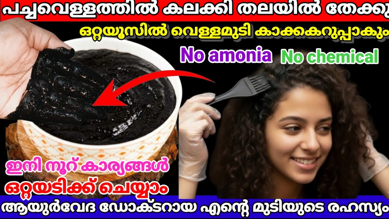 ✅കലക്കി ഒരു വട്ടം തേച്ചാൽ മതി 85വയസ്സായാലും ഒരു വെള്ളമുടി പോലും ഉണ്ടാവില്ല |hairdye 