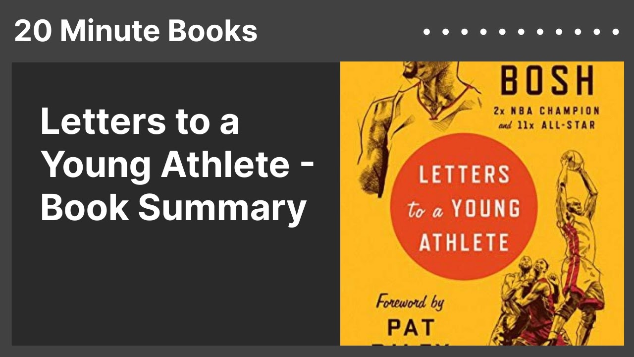 Letters to a Young Athlete - Book Summary
