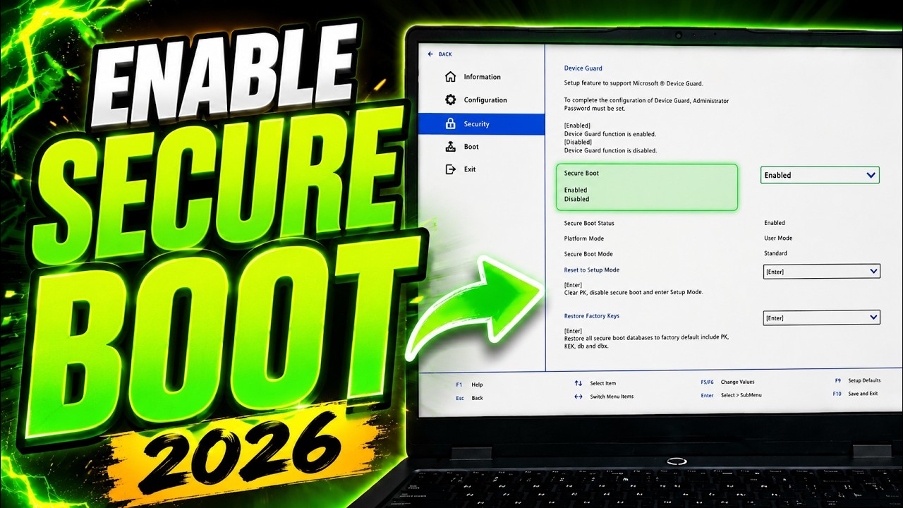 How to Enable SECURE BOOT in Windows 11 (2026 UPDATED)
