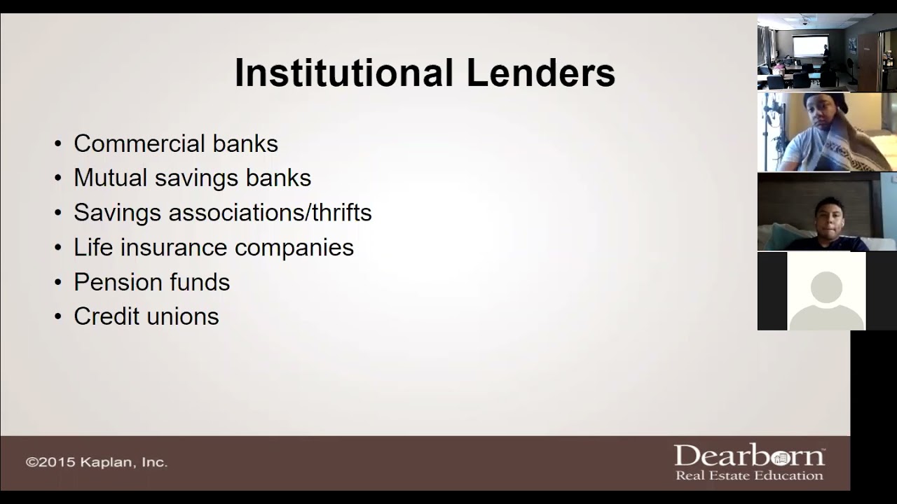 Real Estate Finance - Chapter 5 Lecture