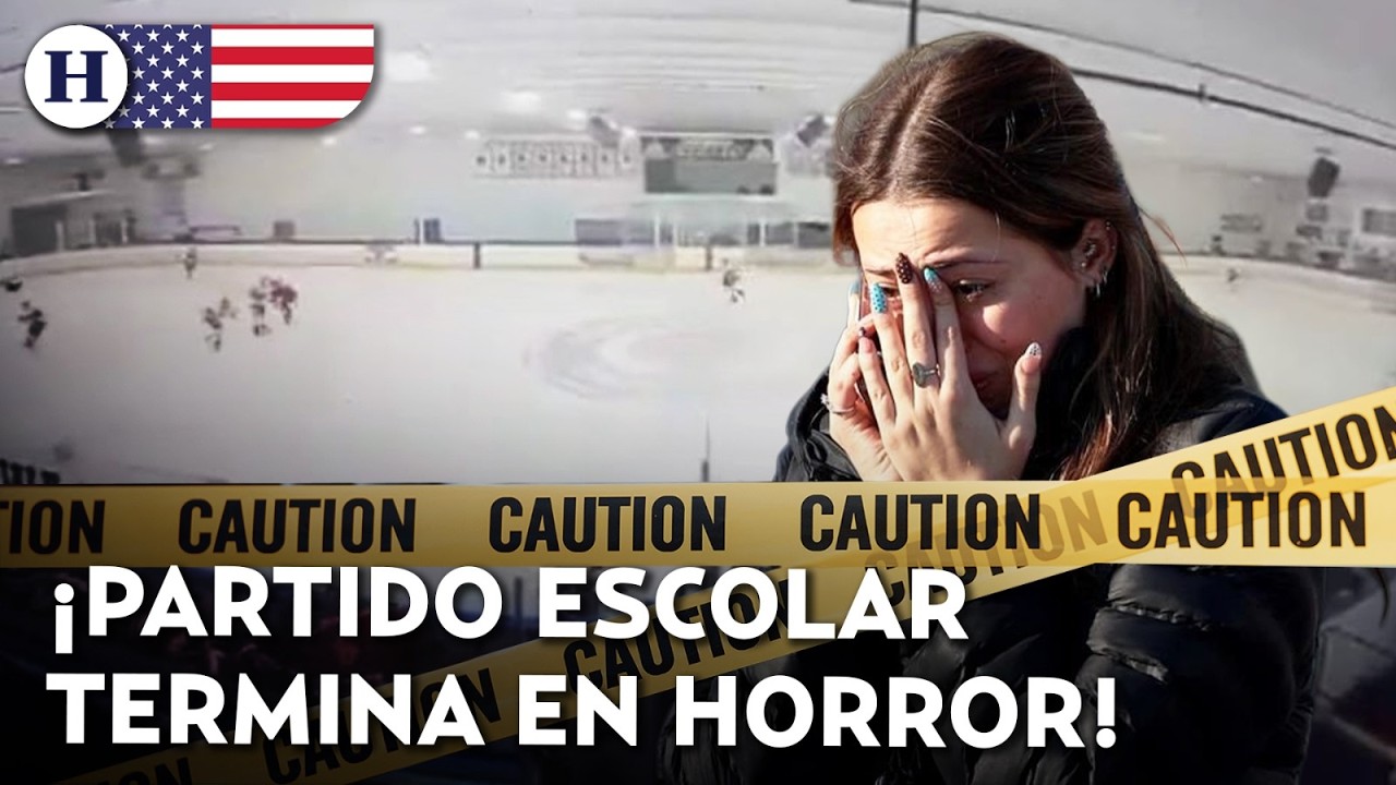 &iexcl;Ni&ntilde;os corriendo por sus vidas! Tiroteo en partido escolar de hockey deja 2 v&iacute;ctimas mortales en EU