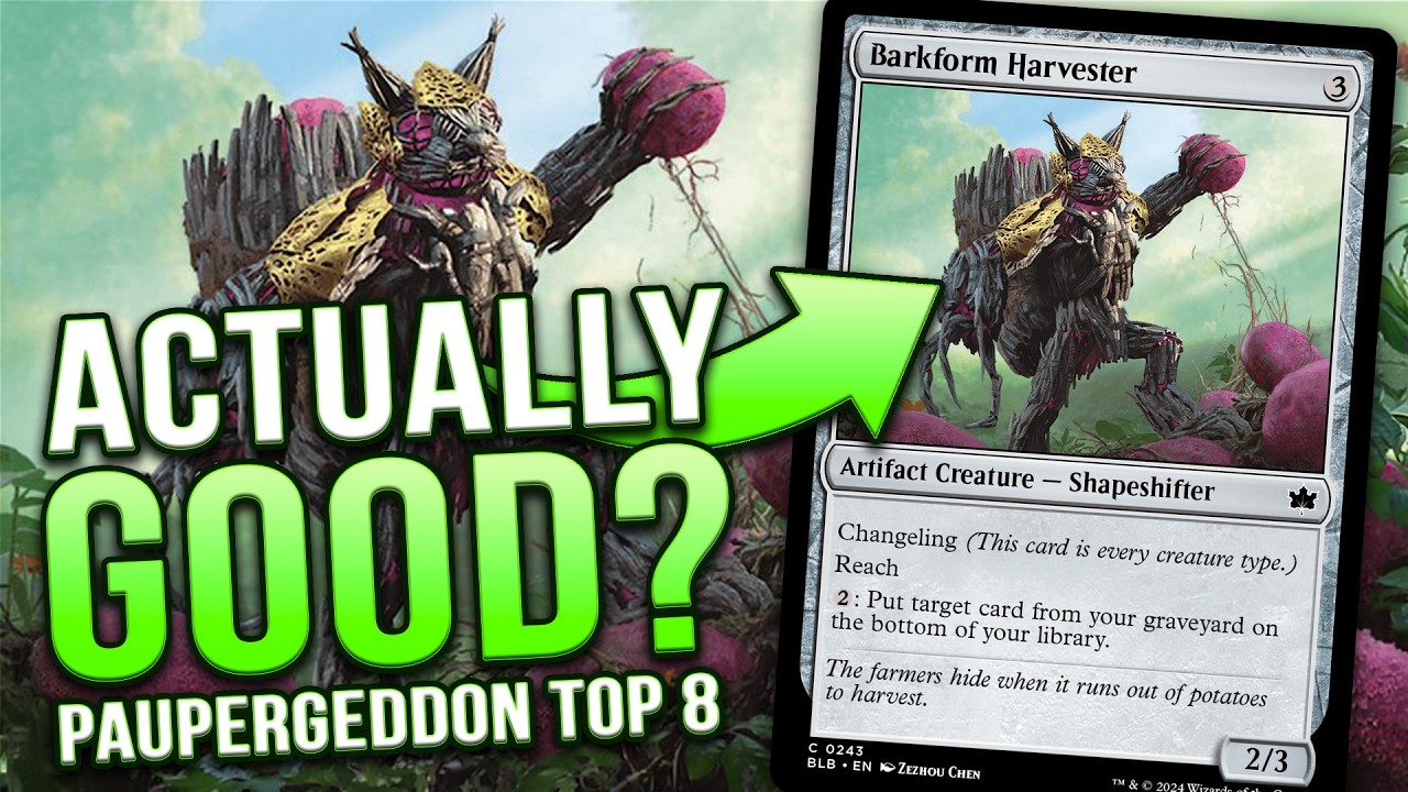 PAUPERGEDDON TOP 8! Barkform Harvester in Cycle Storm &mdash; Bloomburrow (MTG BLB) | Magic: The Gathering