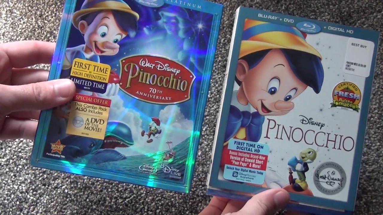 Pinocchio Signature Collection Blu-Ray Unboxing from Disney