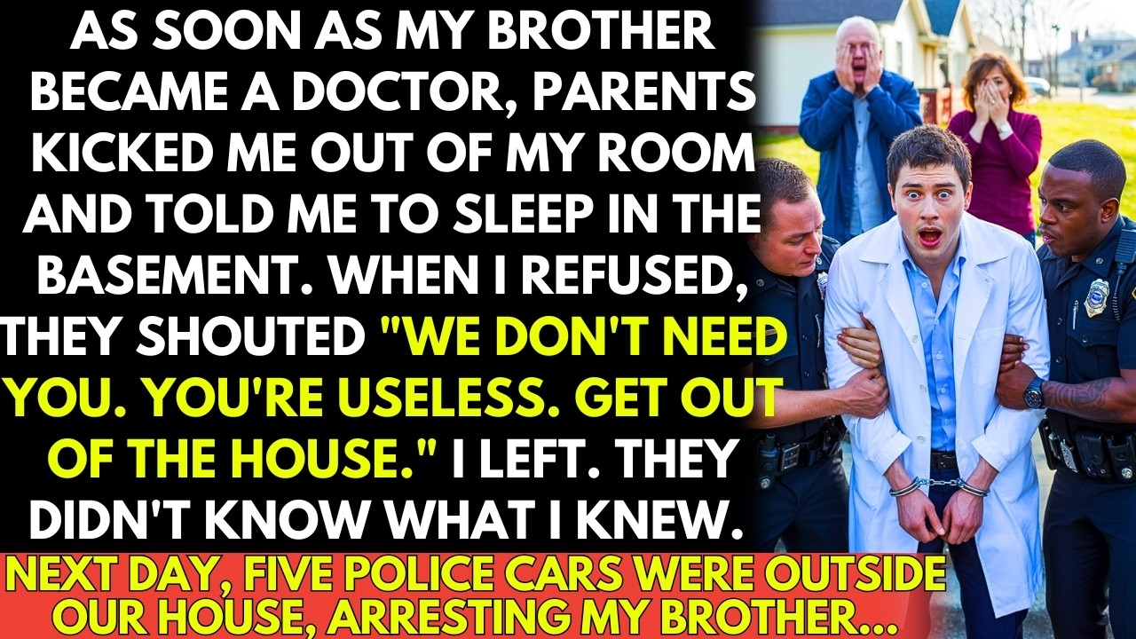 My Parents Threw Me Out When My Brother Got a Job, But 5 Police Cars Showed up the Next Morning...
