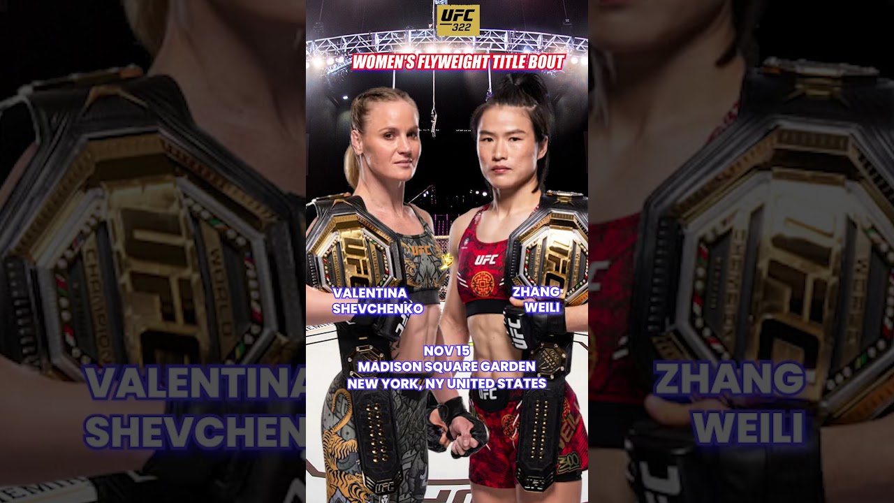 UFC 322 Co-Main Event Locked In! Shevchenko vs. Zhang Weili &mdash; Who Takes the Women&rsquo;s Flyweight Title?