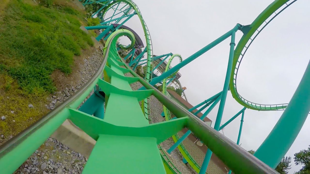 Hydra Roller Coaster Backwards Reverse POV Fun & Weird! Dorney Park, Allentown, PA
