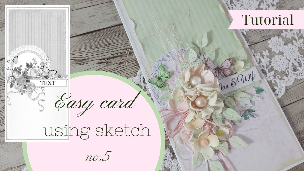 Easy card using sketch|Lemoncraft papers|Marina Manioti