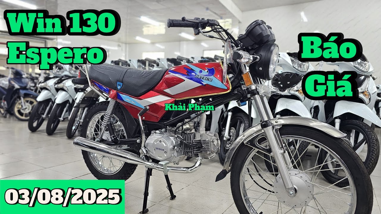 Báo giá Win 130cc Detech màu đỏ mới về ngày 03/08/25 tại CH Mai Duyên. Khải Phạm #win #130 #130cc 