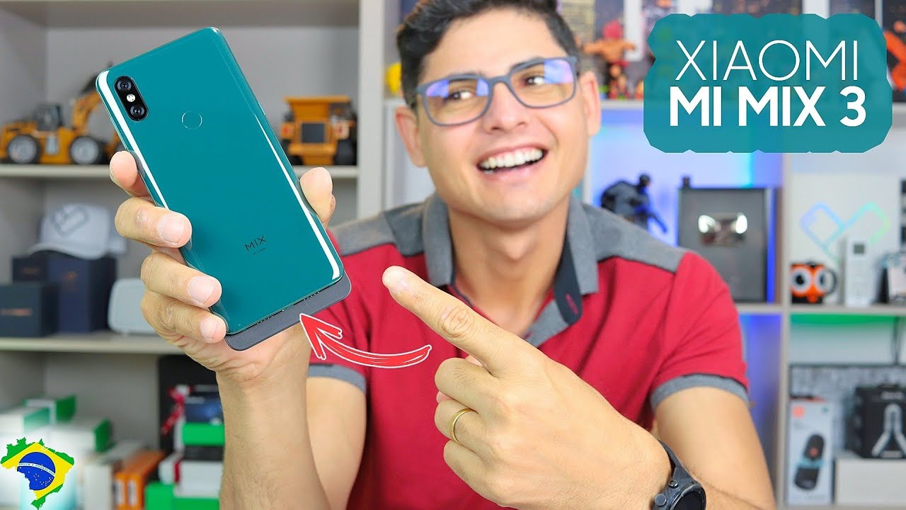 Xiaomi Mi Mix 3 - ISSO SIM É UM SMARTPHONE LINDÍSSIMO E DIFERENCIADO! 8GB de RAM