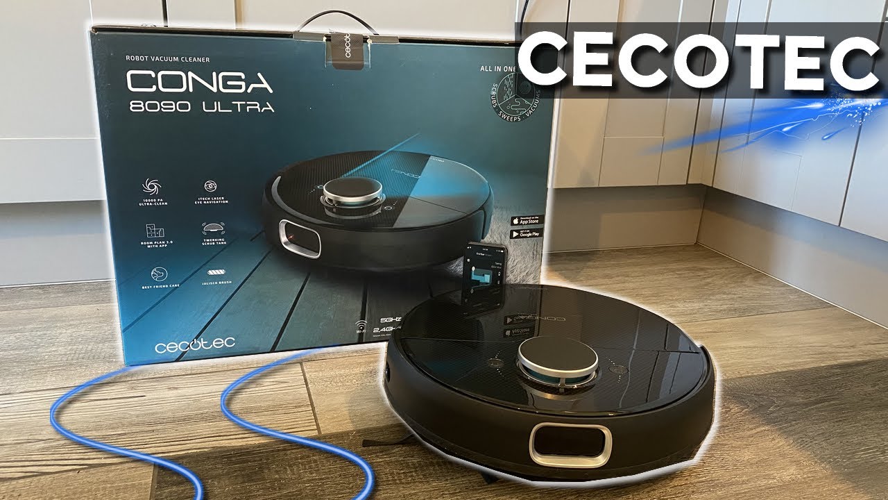 LE MEILLEUR ROBOT ASPIRATEUR À 344€ ! NETTOIE ET LAVE ! CONGA 8090 ULTRA CECOTEC ✔️ [FR]