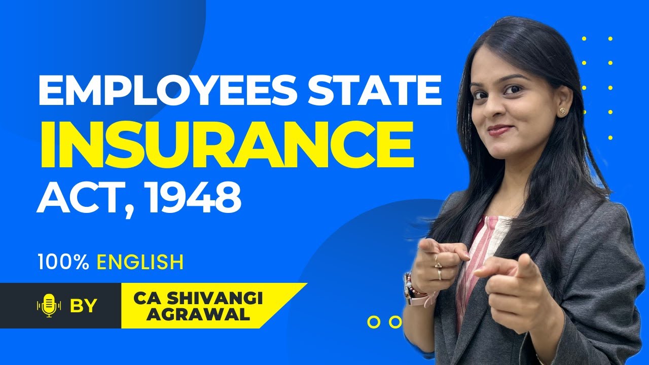 ESI Act 1948 in English | Quick Revision | Employees State Insurance Act | CMA Inter Industrial Laws