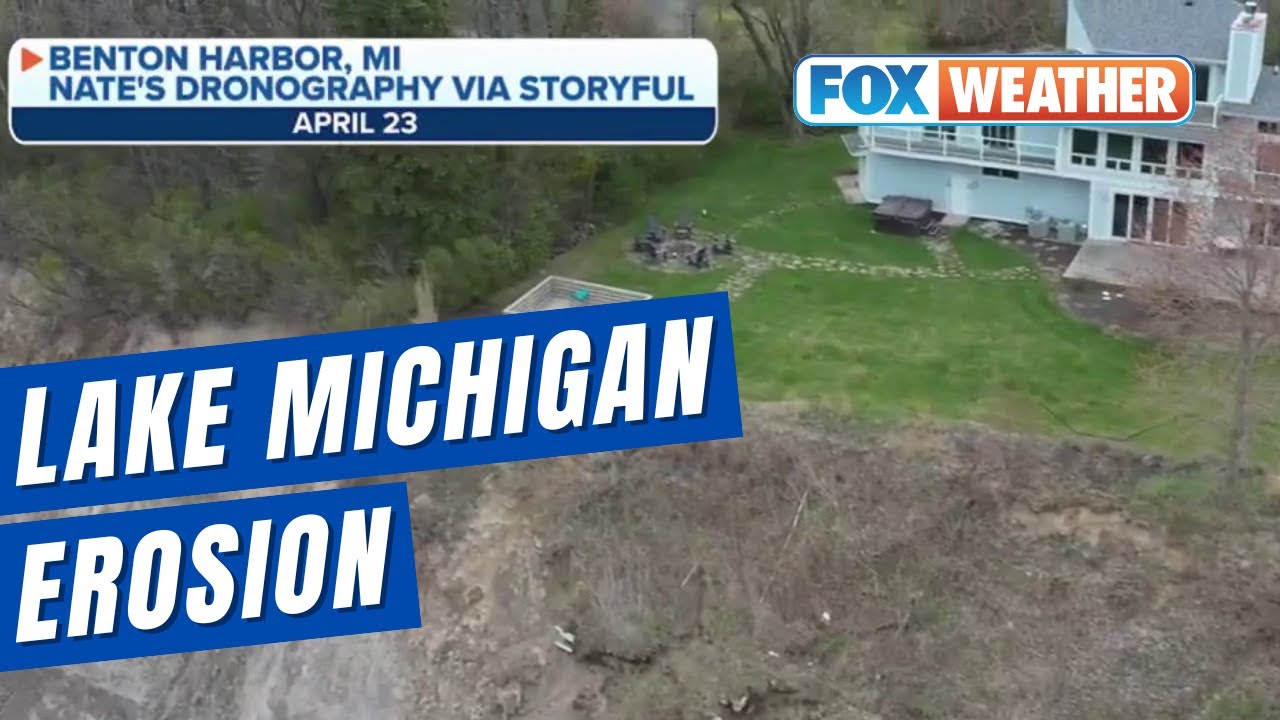 Coastal Erosion Threatening Homes On Lake Michigan Shoreline
