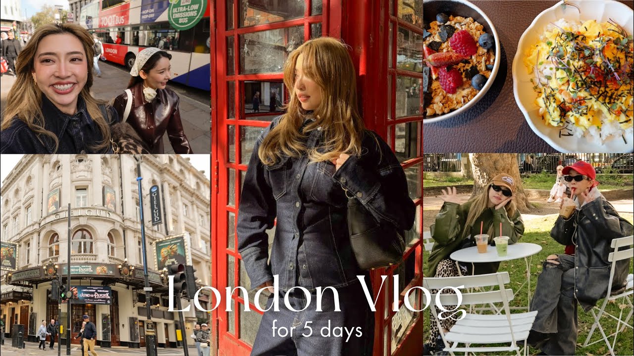 【ロンドンvlog】ロンドンの街を満喫した5日間🇬🇧❤️街散策/古着屋巡り/ミュージカル/グルメ