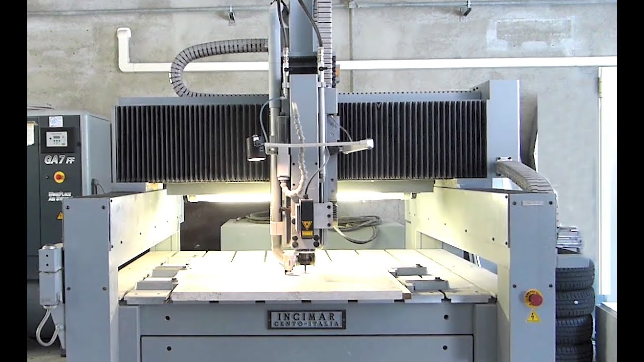 Zibetti - Used CNC Pantograph for Marble FOR SALE Incimar ME cod. ZW229