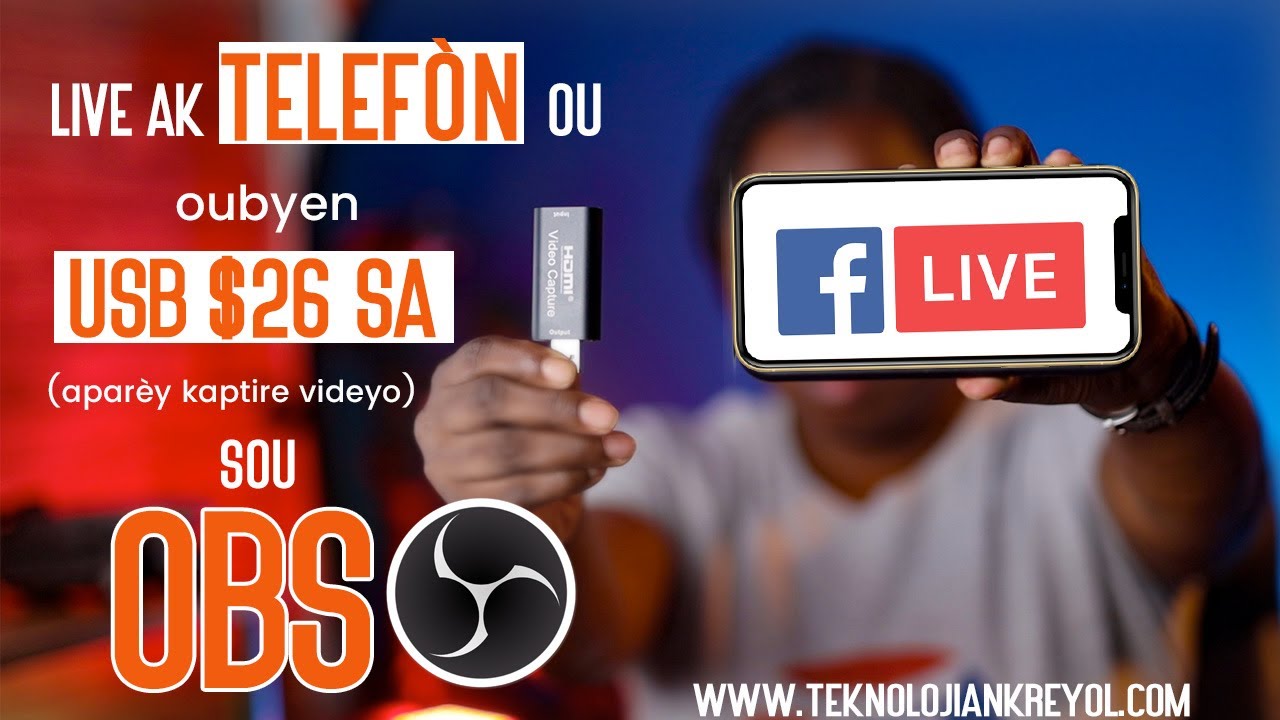 LiveStream sou OBS ak Telefòn ou