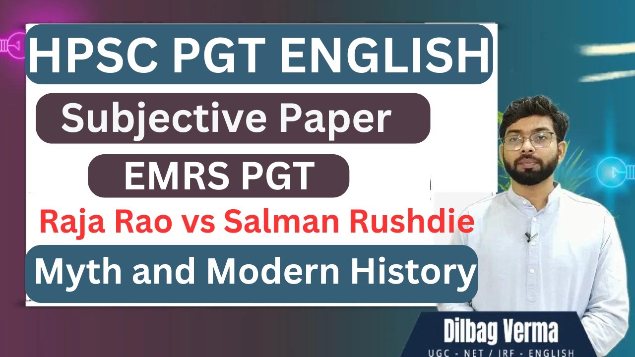 HPSC PGT English subjective writing || EMRS PGT English subjective || PGT English subjective course