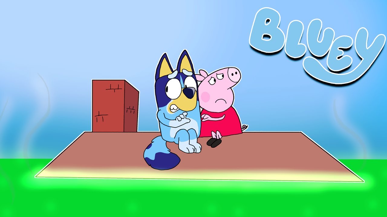 BLUEY y PEPPA SOBREVIVEN al SUELO es ACIDO | Las Aventuras de BLUEY en ROBLOX!