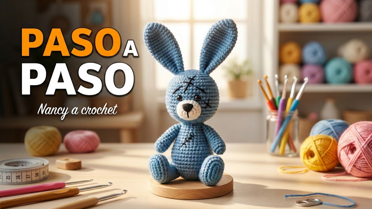 TEJIENDO AL CONEJITO MAGULLADO, hermoso amigurumi 