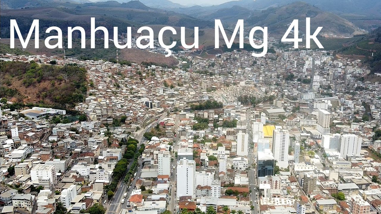 Drone sobrevoando Manhuaçu Minas gerais