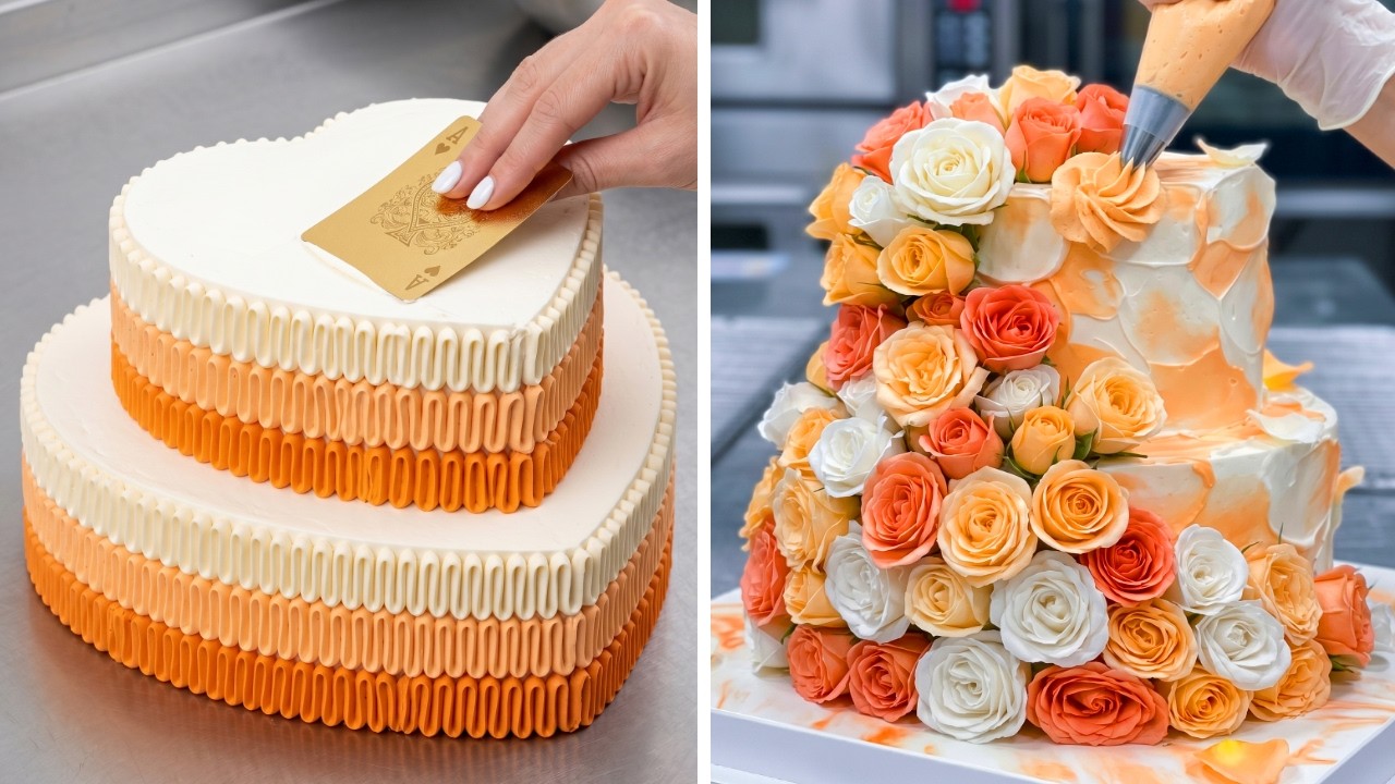 Top 200 So Easy Cake Decorating Ideas | Most Satisfying Whipped Cream Swirl Techniques