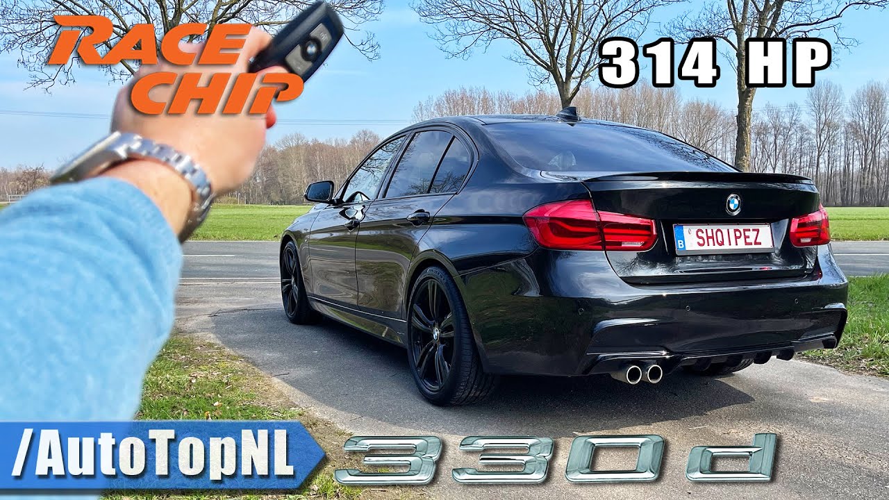 BMW 330d F30 RaceChip REVIEW on AUTOBAHN [NO SPEED LIMIT] by AutoTopNL