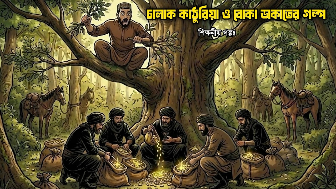 বুদ্ধিমান কাঠুরিয়া ও বোকা ডাকাতের গল্প |  শিক্ষনীয় গল্প  #banglagolpo #ইসলামিকগল্প #islamicgolpo