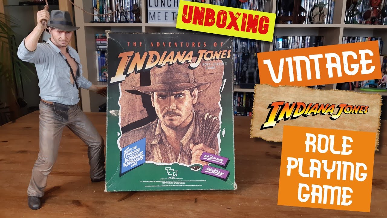 UNBOXING a vintage INDIANA JONES role-playing game | From the makers of Dungeons & Dragons 1984