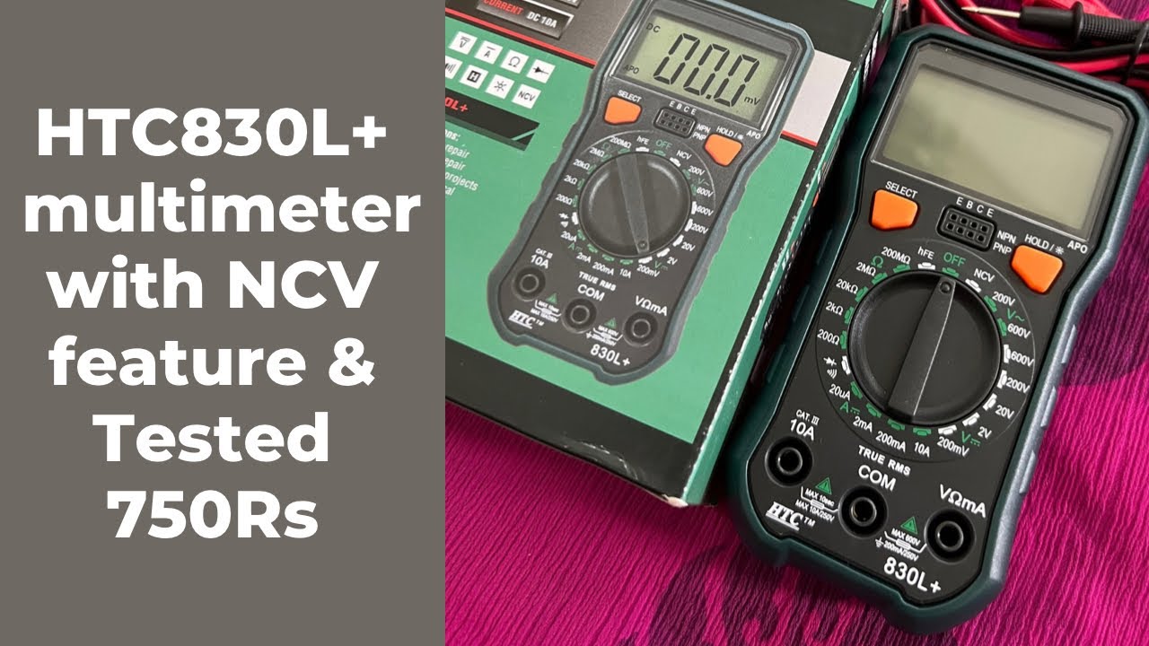 HTC 830L+ Multimeter With NCV feature