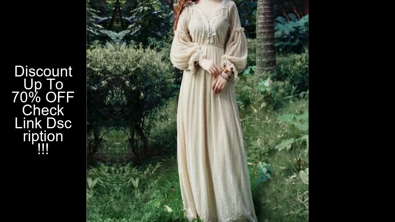 European Style Vintage Court Style Lace Dress Long Sleeve Autumn Women