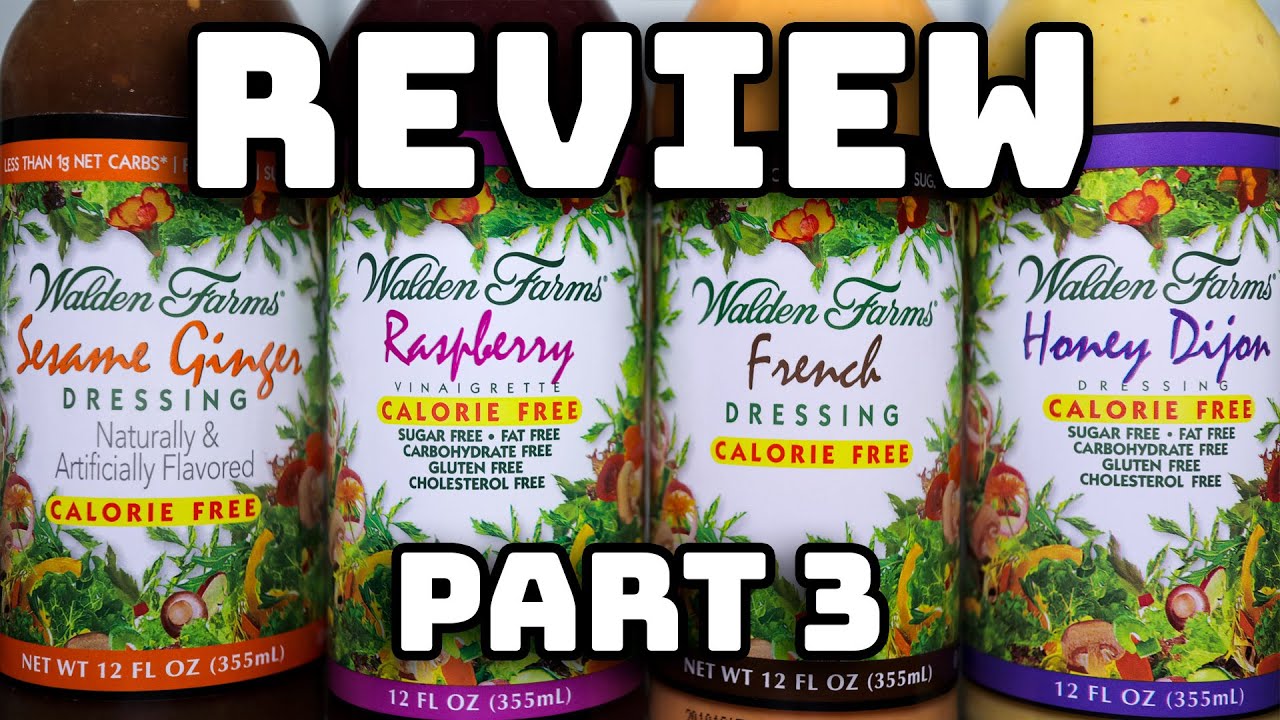 Walden Farms Salad Dressing Review PART 3 | ZERO CALORIE Condiments | Smash or Pass?